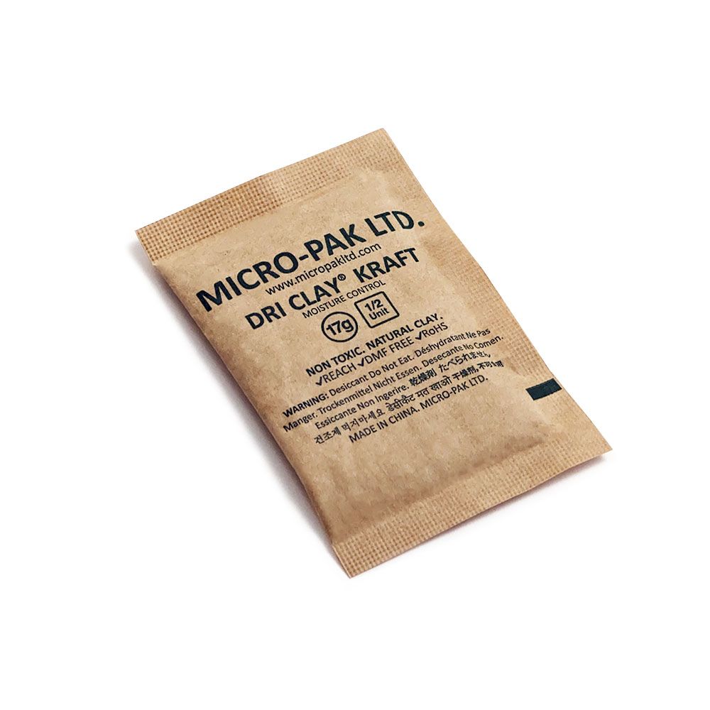Micro-Pak Dri Clay® 17 Gram - Pack of 400 Clay Desiccants - Moisture Control Sachets