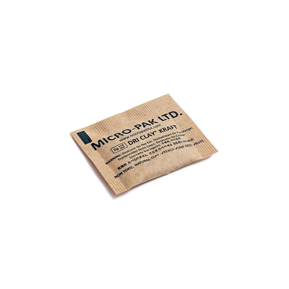 Micro-Pak Dri Clay® 2 Gram - Pack of 2000 Clay Desiccants - Moisture Control Sachets