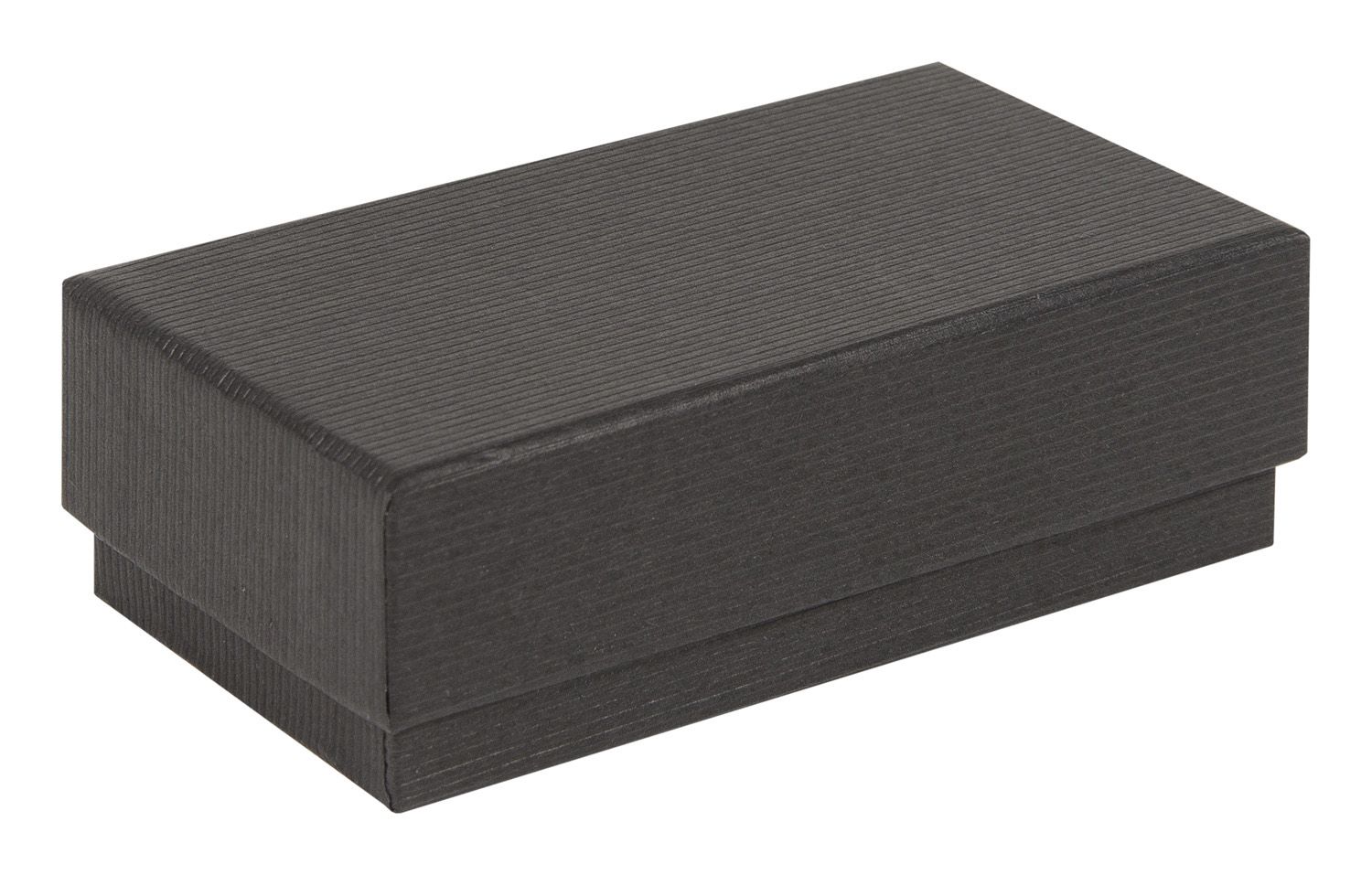 Luxury Ribbed Black Cufflink Box