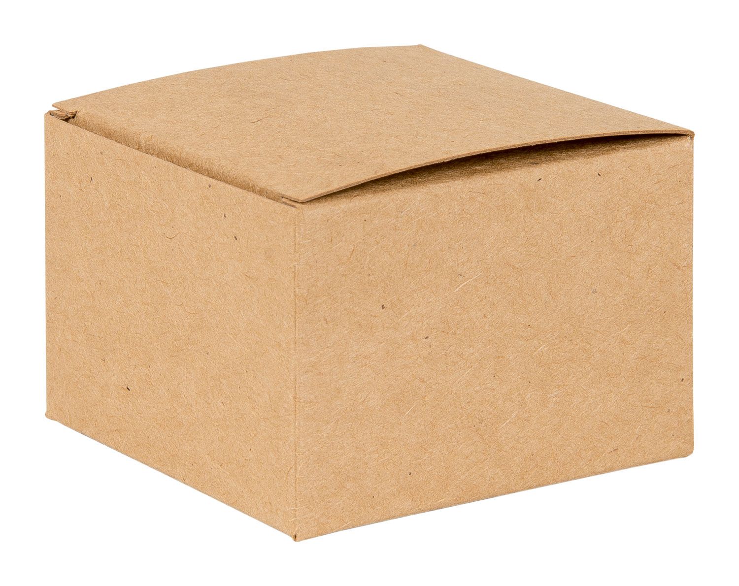 Basics Kraft Natural Flat Packed Square Gift Box 75mm width