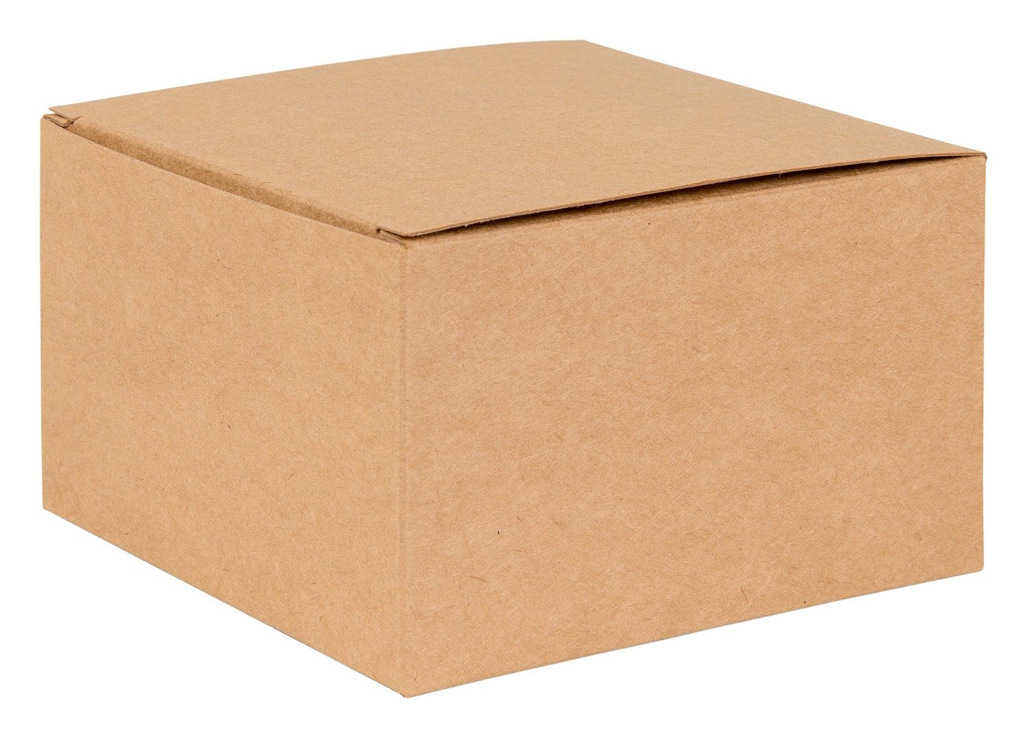 Basics Kraft Natural Flat Packed Square Gift Box 125mm width