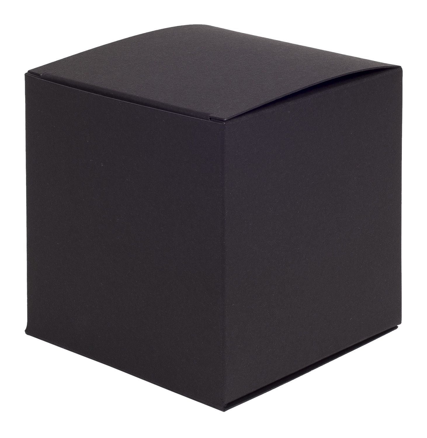Black Matt One-Piece Cube Gift Box 100mm