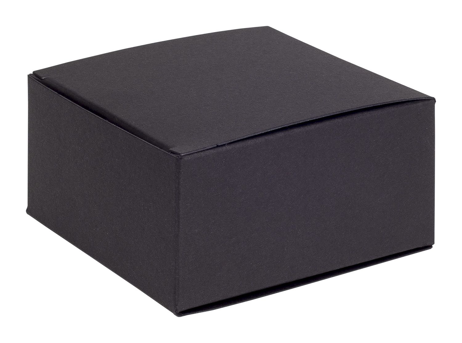 Black Matt Flat-Packed Small Square Gift Box 100mm