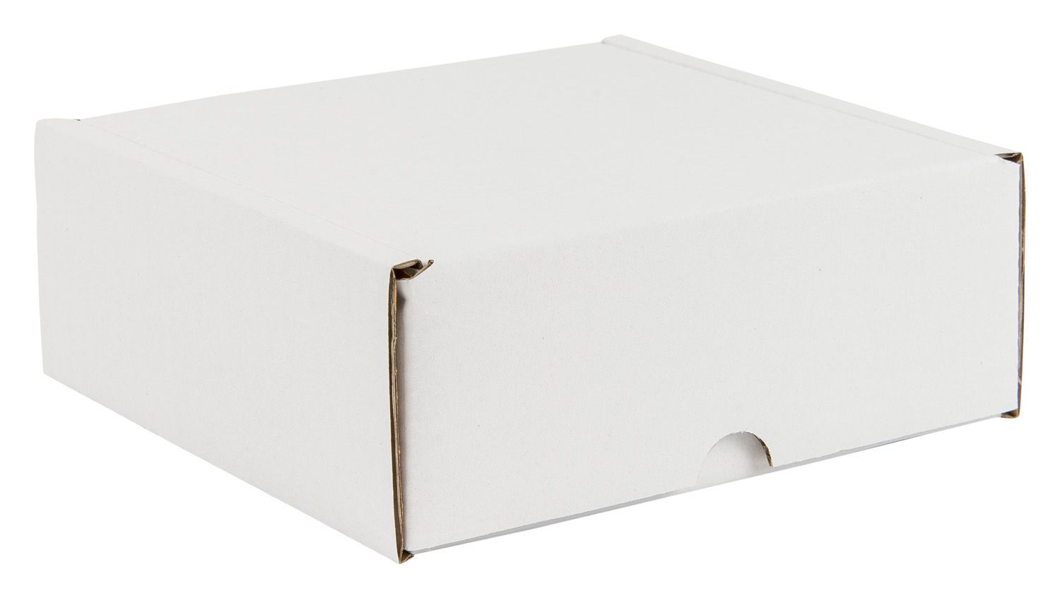 White Corrugated Postal Box 154mm length