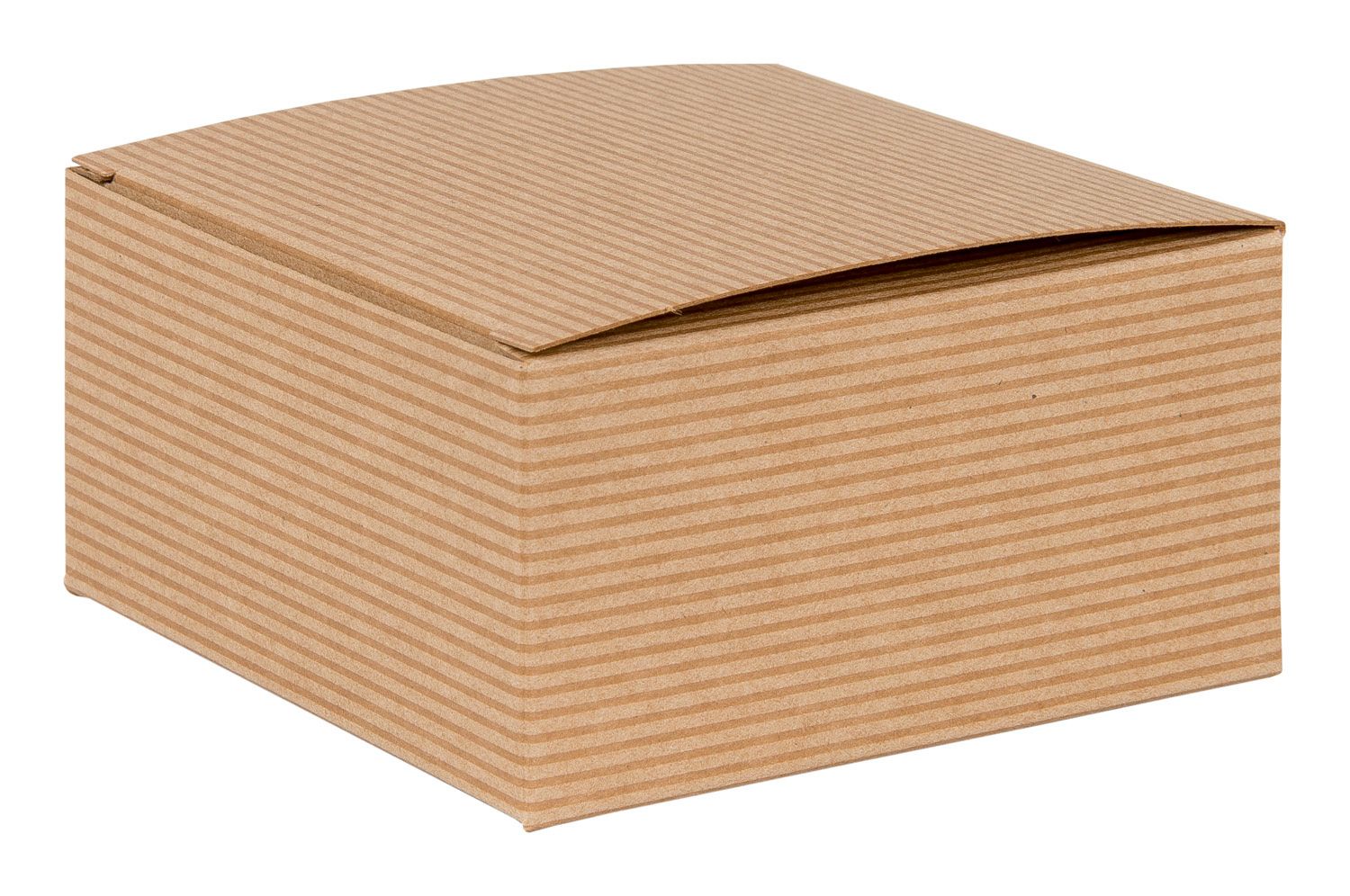 Brown Kraft Recycled Flat Packed Gift Box 100mm Width