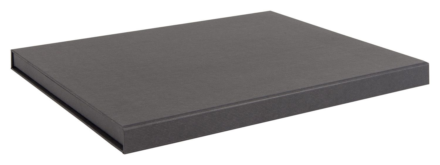 Luxury Ribbed Black Magnetic Photo Presentation Box