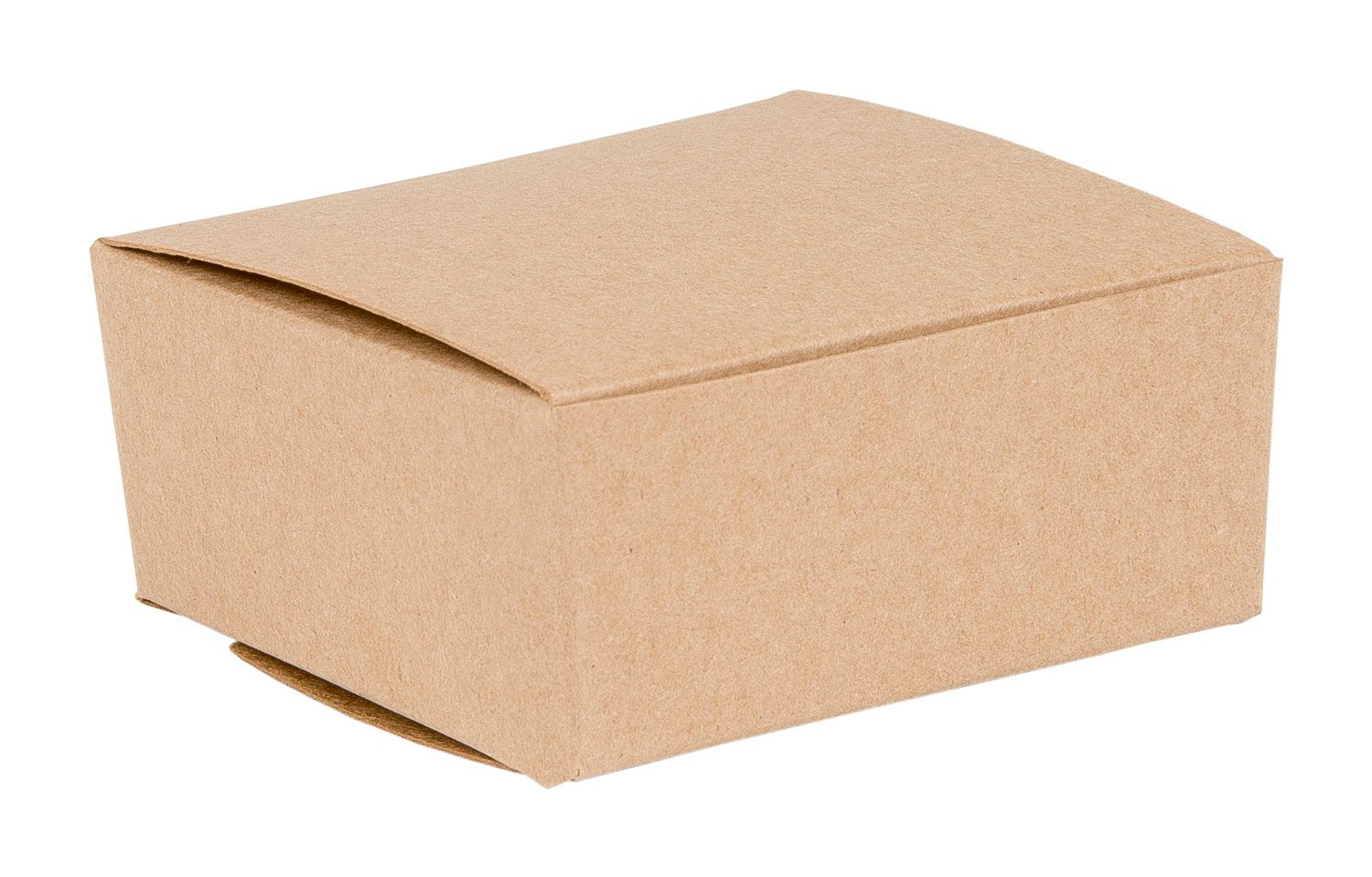 Kraft Truffle Box Flat Pack - Four Truffles