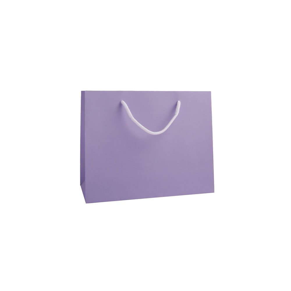 Medium Landscape Lilac Paper Gift Bag With Rope Handles