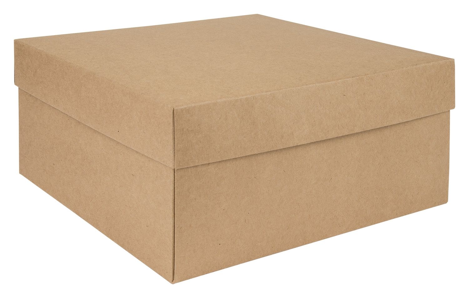 Brown Kraft Two Piece Flat Packed Hat Gift Box