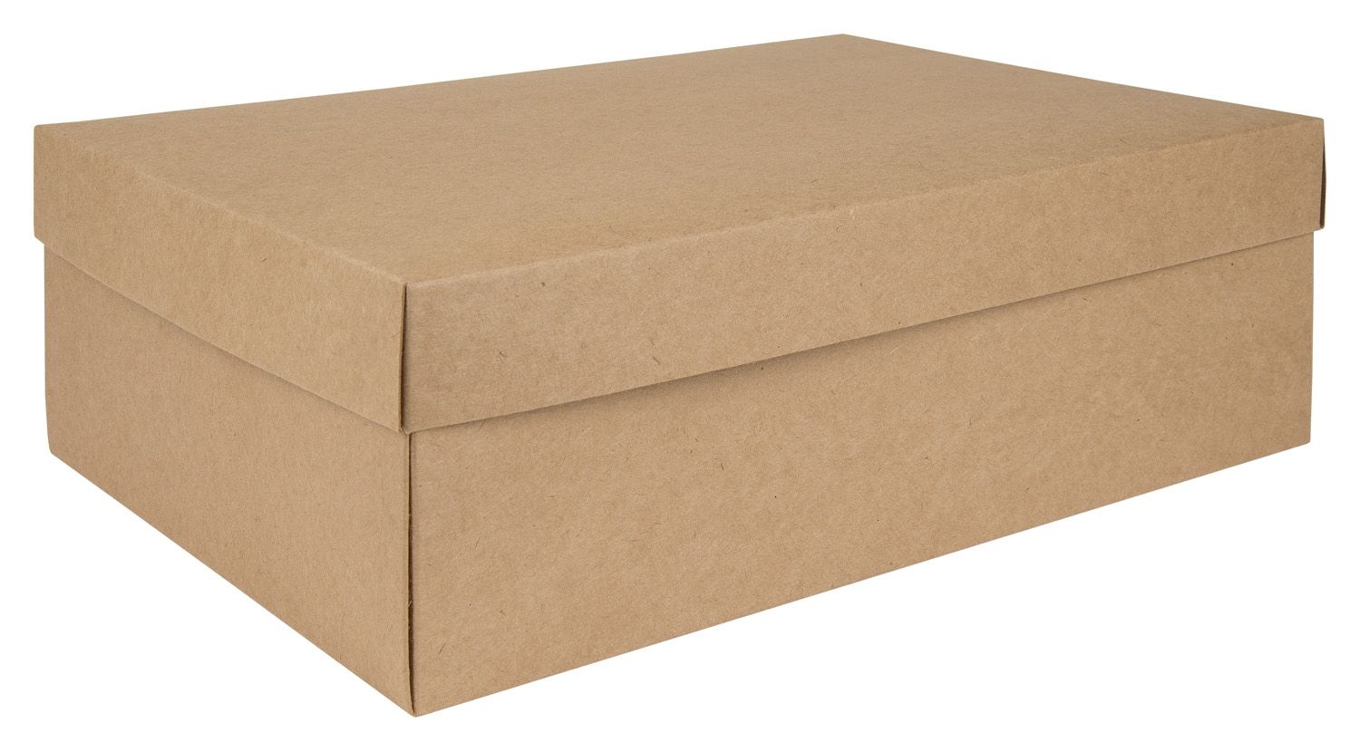 Brown Kraft 2 Piece Flat Packed Shoe Gift Box