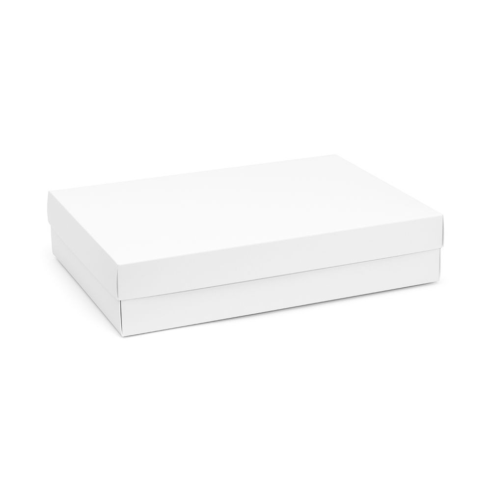 White Gloss 2 Piece Flat Packed Shirt Gift Box