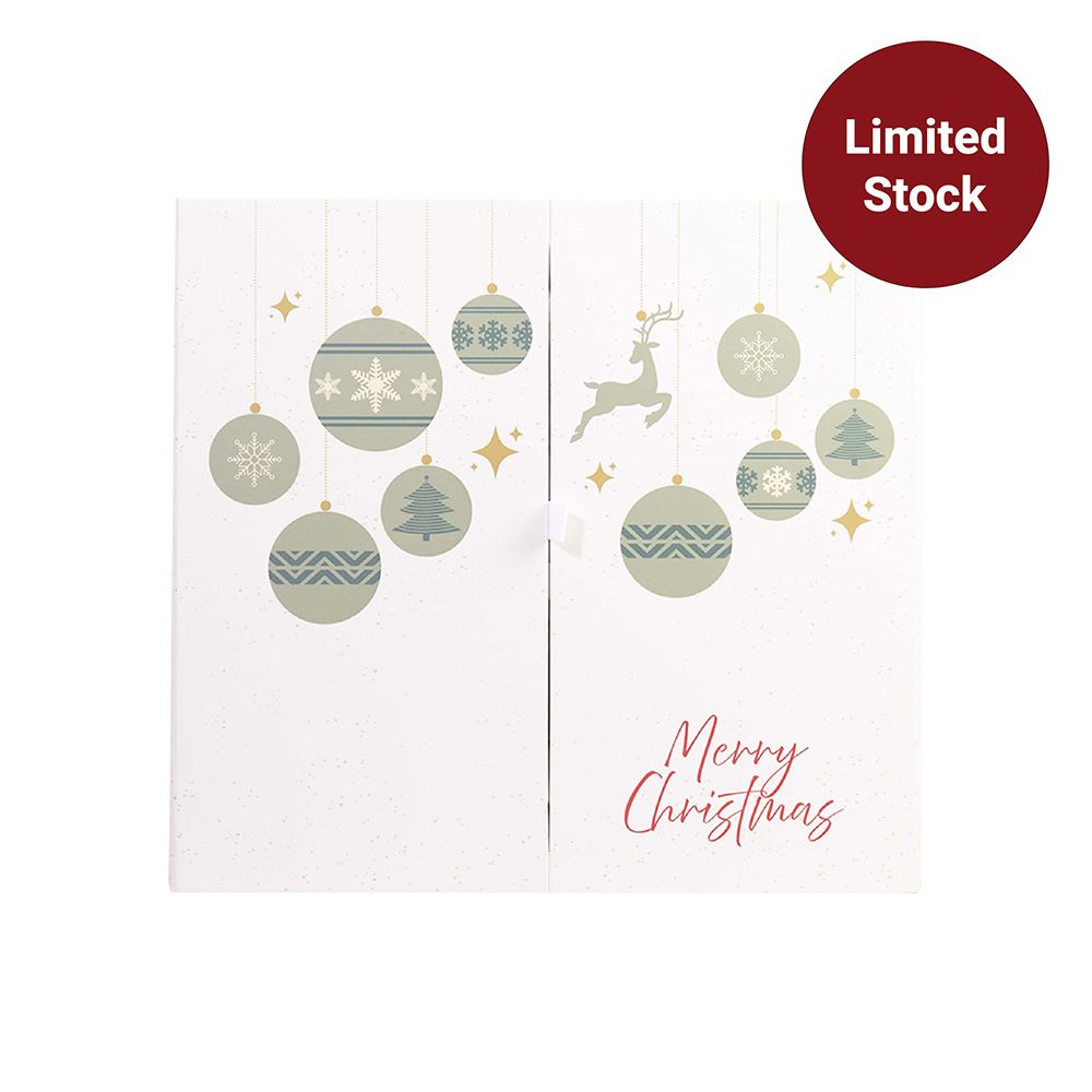 24 Days White and Gold Advent Calendar