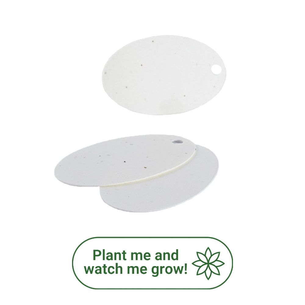 Ellipse Plantable Seed Paper Tags - Pack of 10