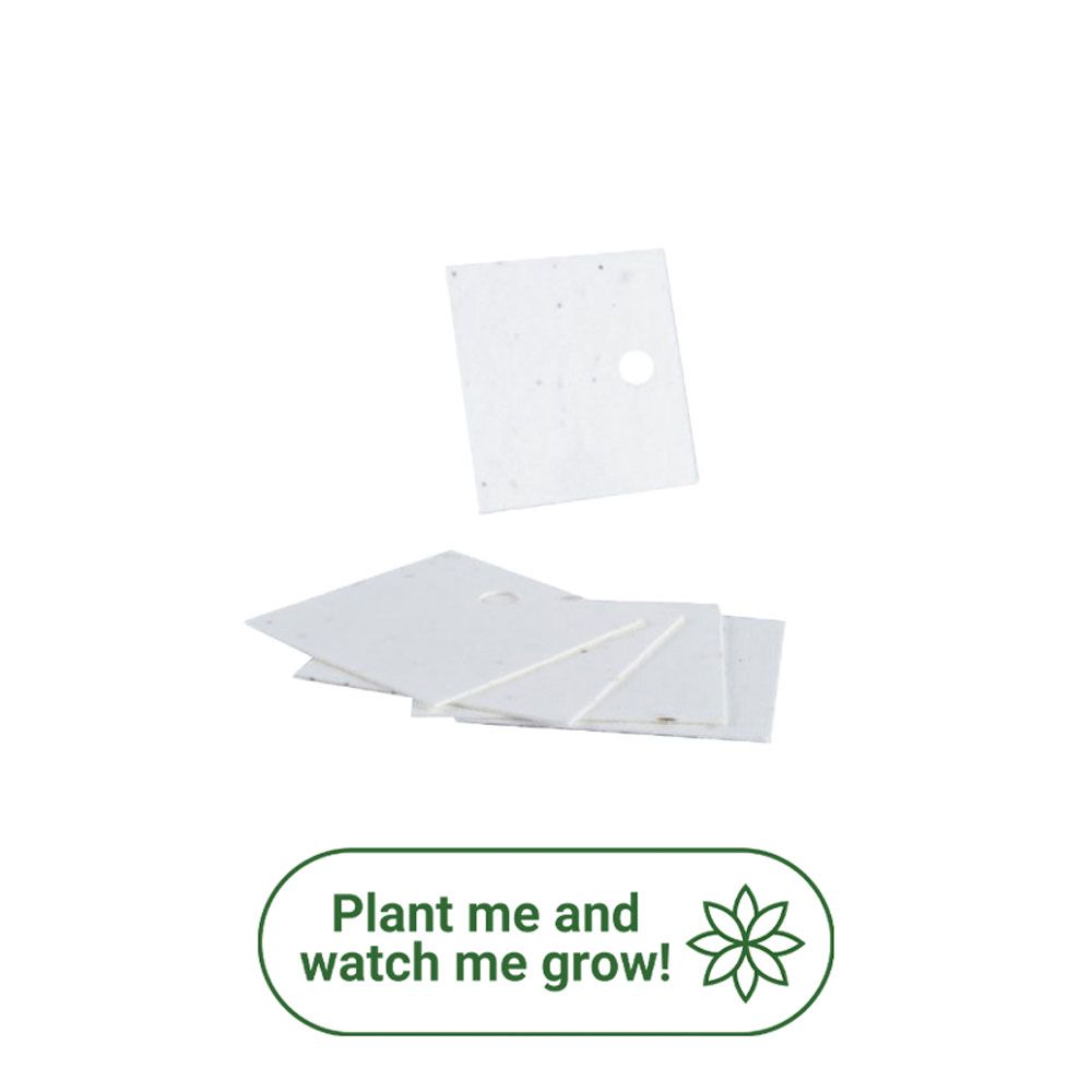 Square Plantable Seed Paper Tags - Pack of 10