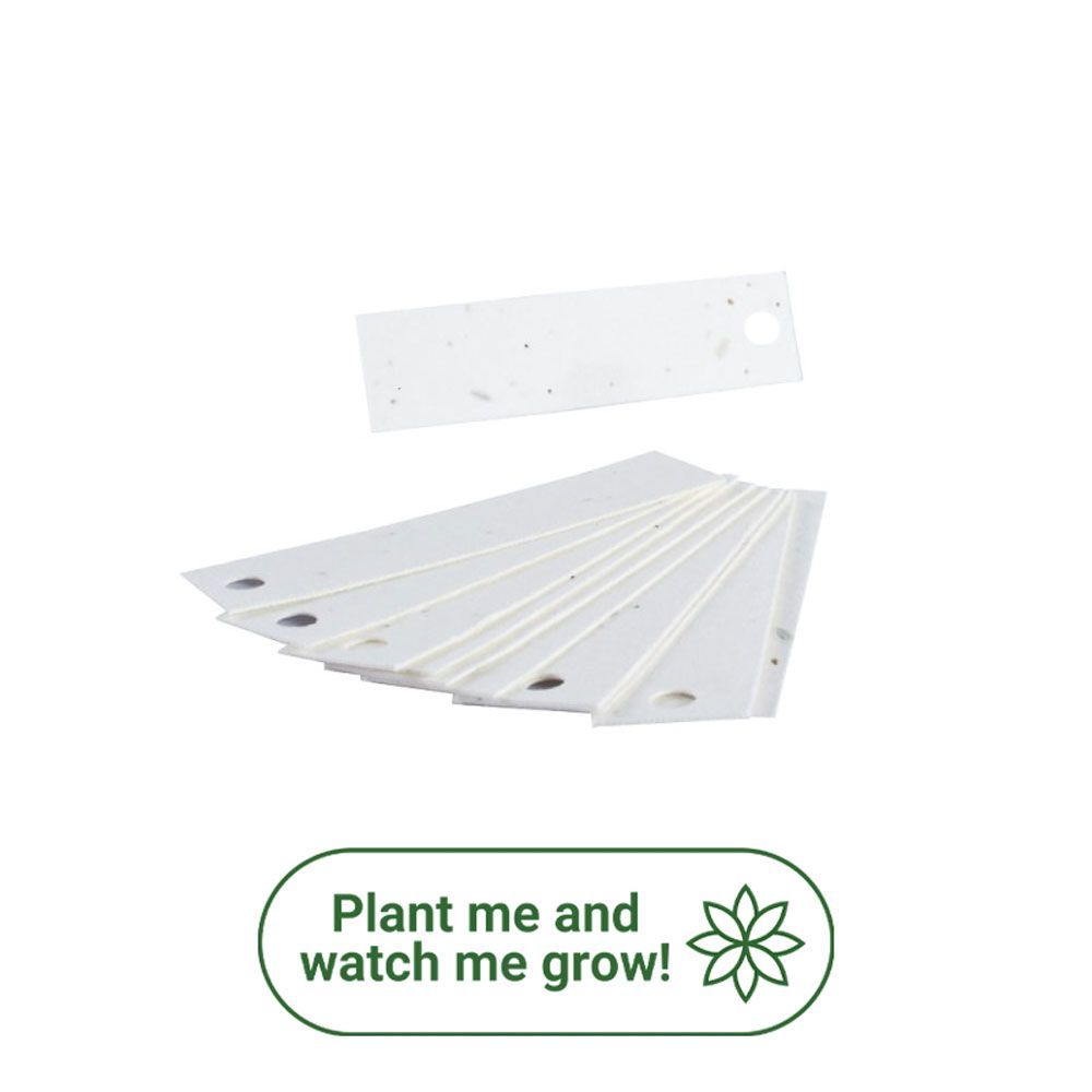 Thin Plantable Seed Paper Tags - Pack of 10