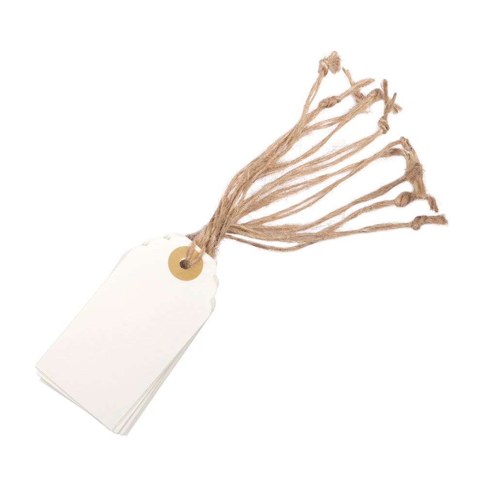 Cream Paper Tags - Pack of 10