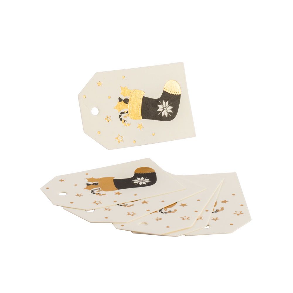 Stocking Printed Christmas Tags - Pack of 50