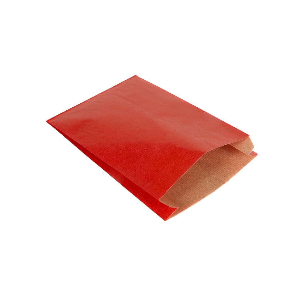 Pack of 100 Small Red Paper Counter Bags