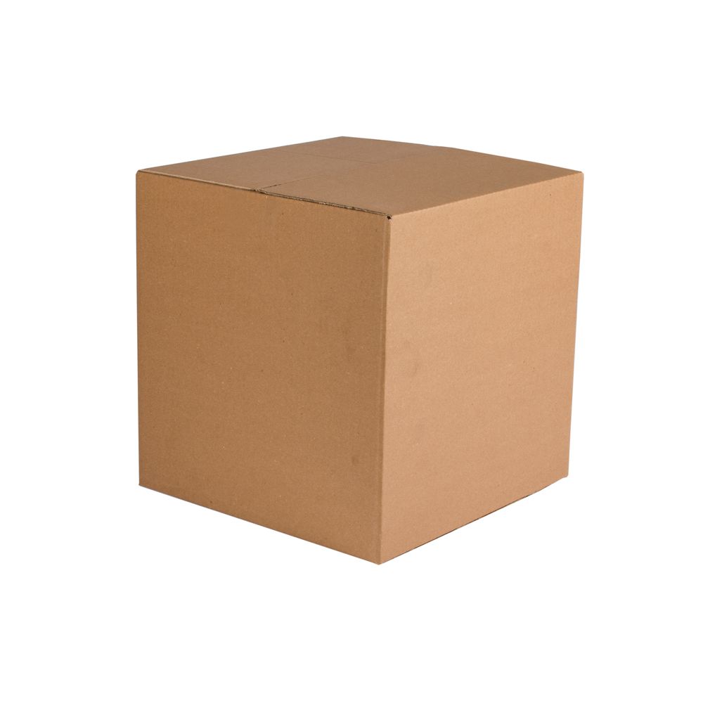 Pack of 25 Square Single Wall Kraft Packing Boxes 155mm
