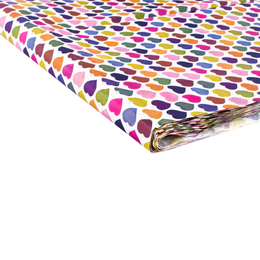 Large Recycled All Heart Tissue Paper - 10 sheets 