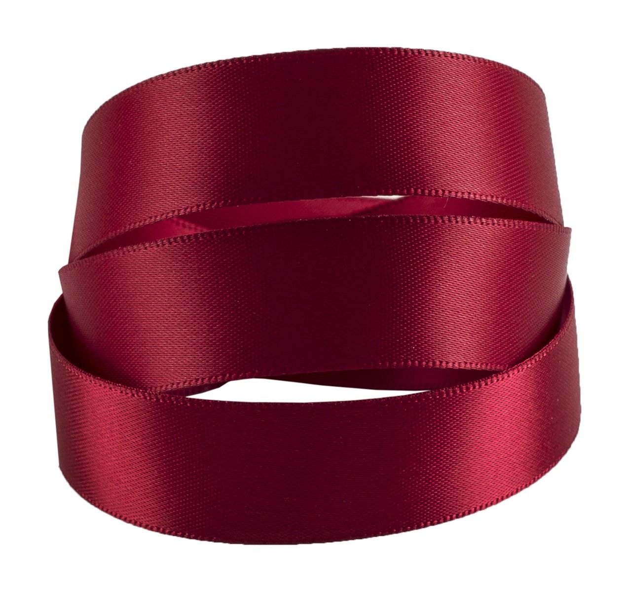 Cranberry Pink Recycled Double Sided Satin Ribbon 20 metres x 15mm