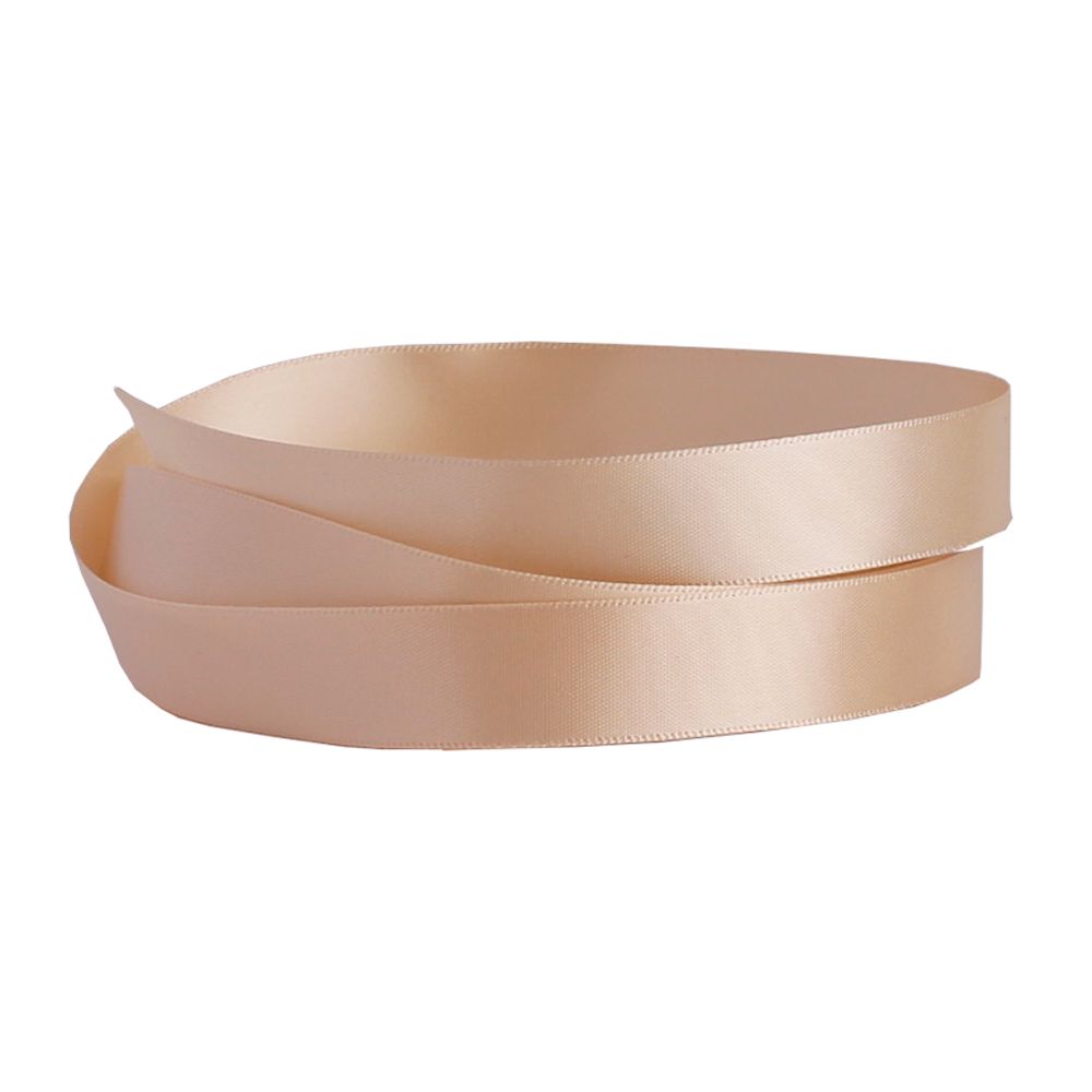 Recycled Oyster Double Faced Satin Ribbon 20 metres x 15mm