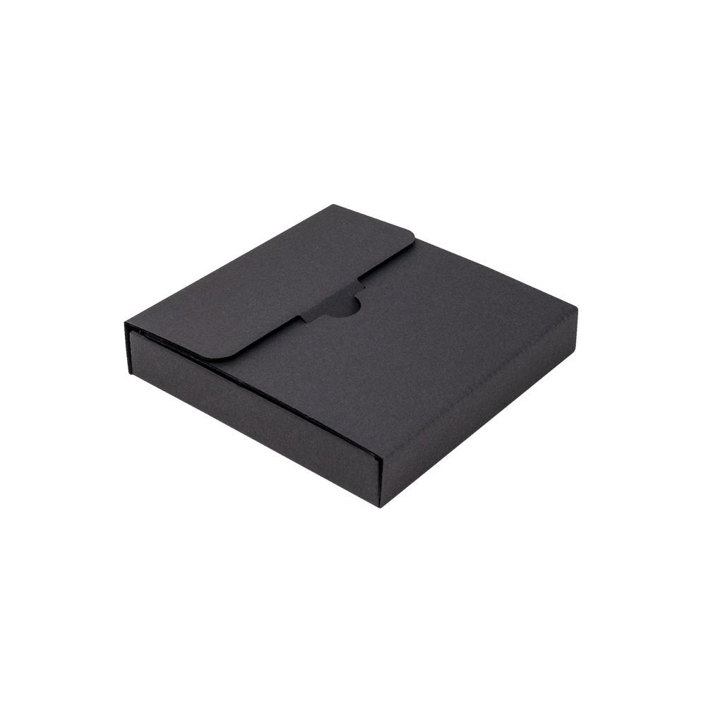 Black 1-Piece Matchbox Corrugated Postal Box