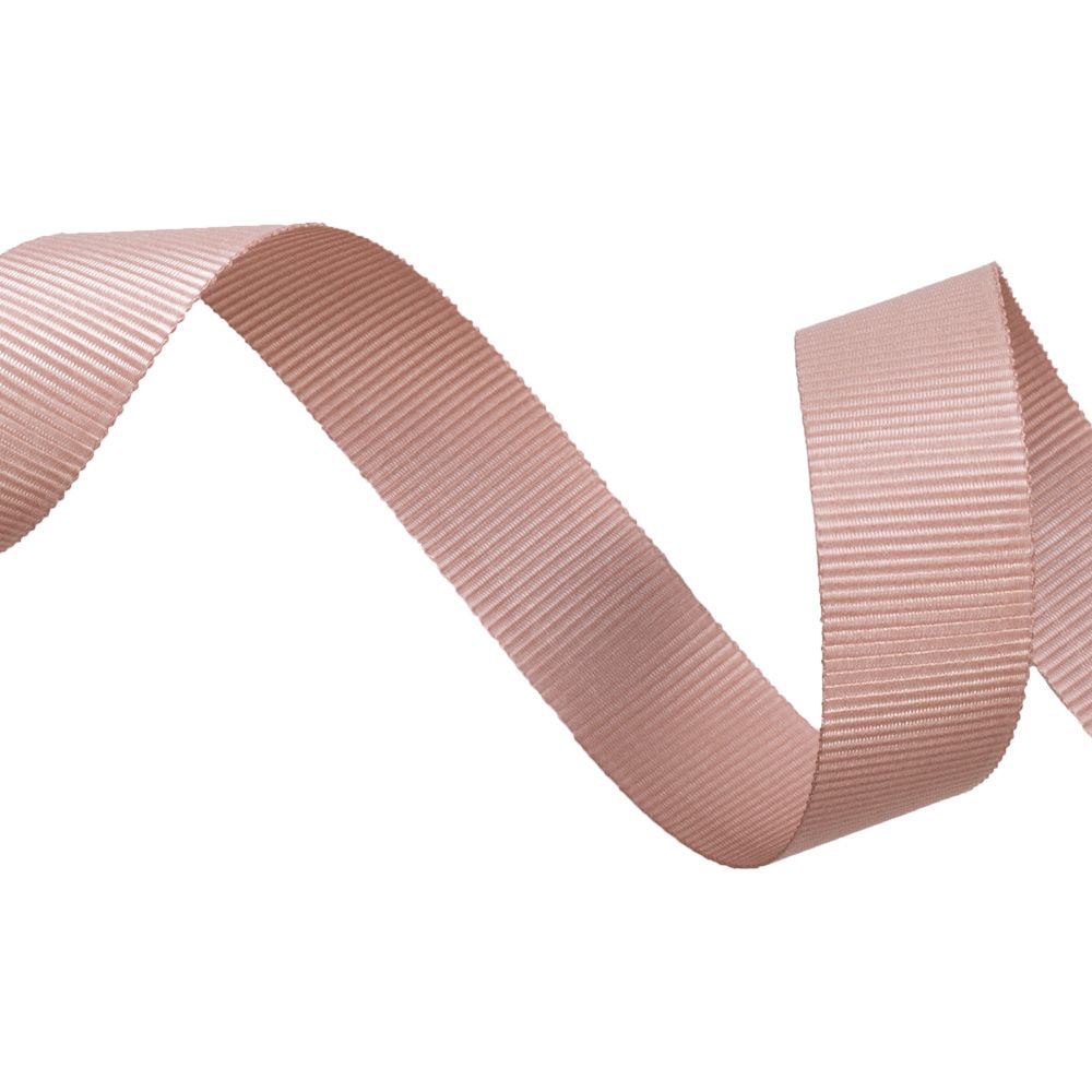 Rose Gold Grosgrain Recycled Ribbon 20 metres x 15mm