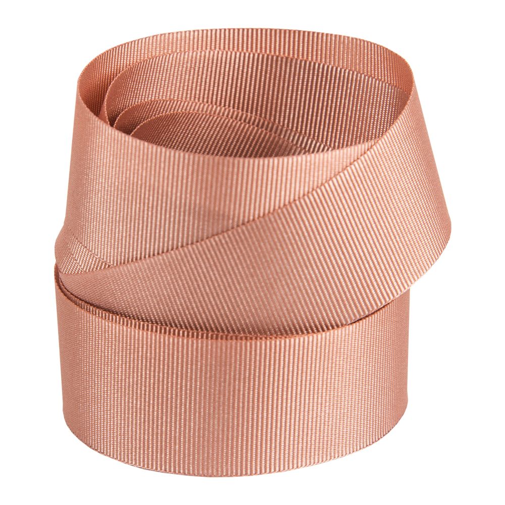 Rose Gold Recycled Grosgrain Ribbon 20 metres x 25mm