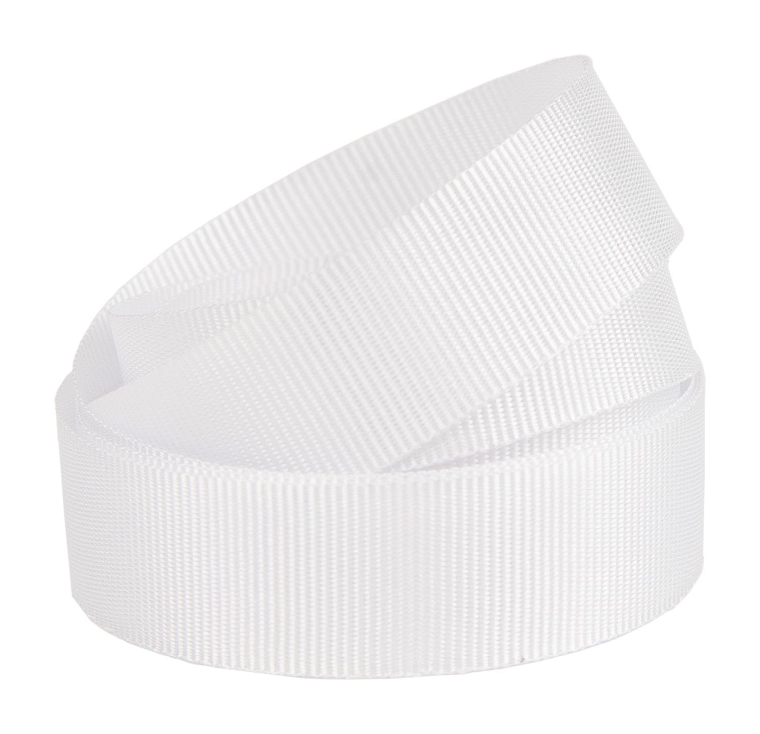 White Recycled Grosgrain Ribbon 20 metres x 15mm
