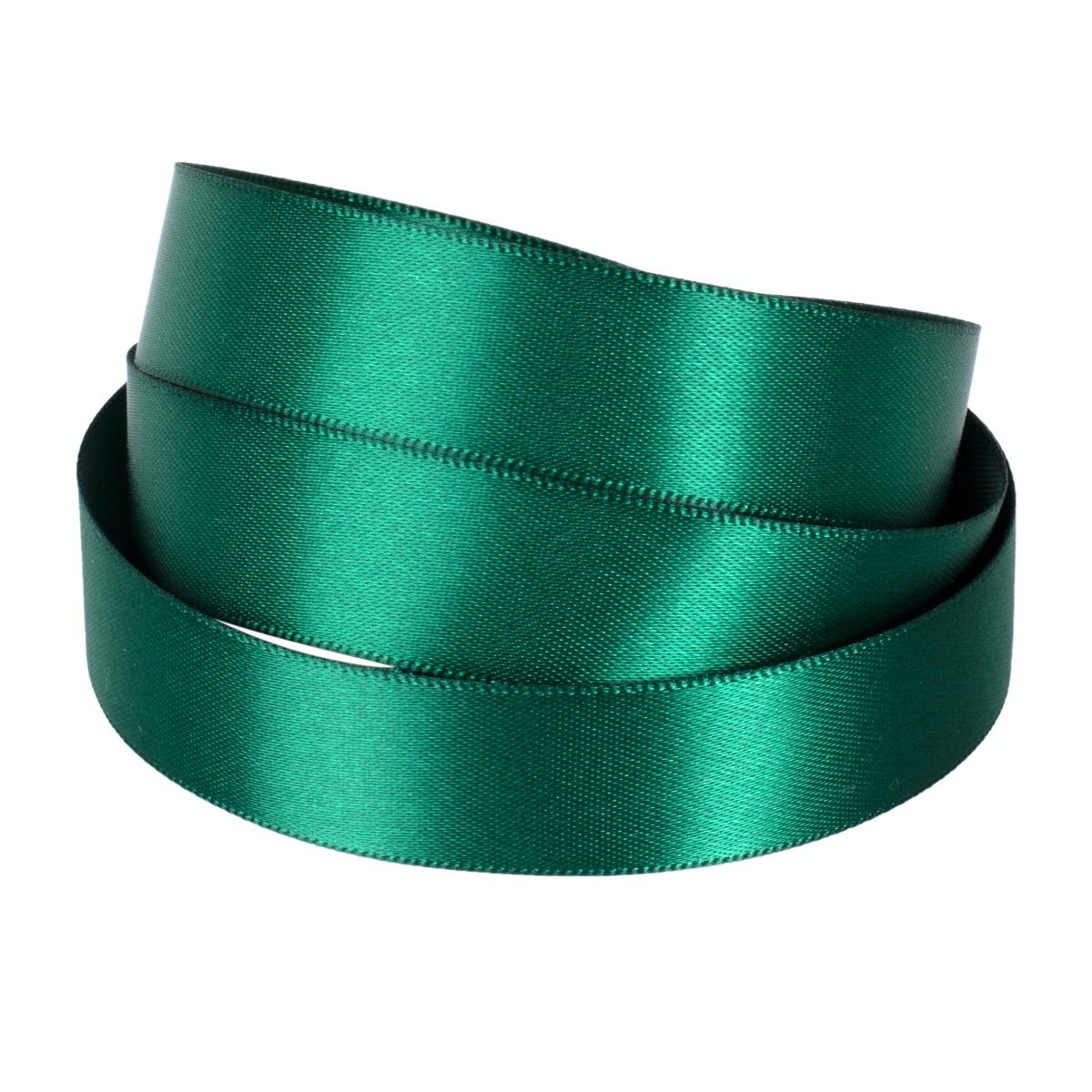 Emerald Green Bonsai Recycled Double Faced Satin Ribbon 20 metres x 15mm