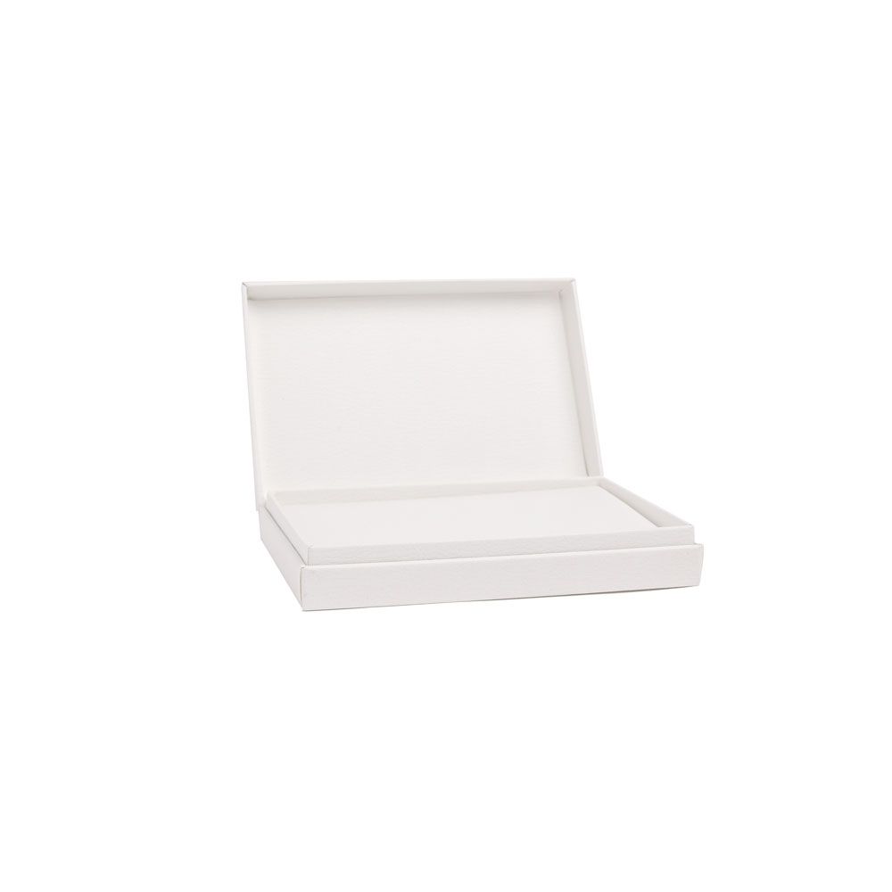 Luxury White Hinged Necklace Box