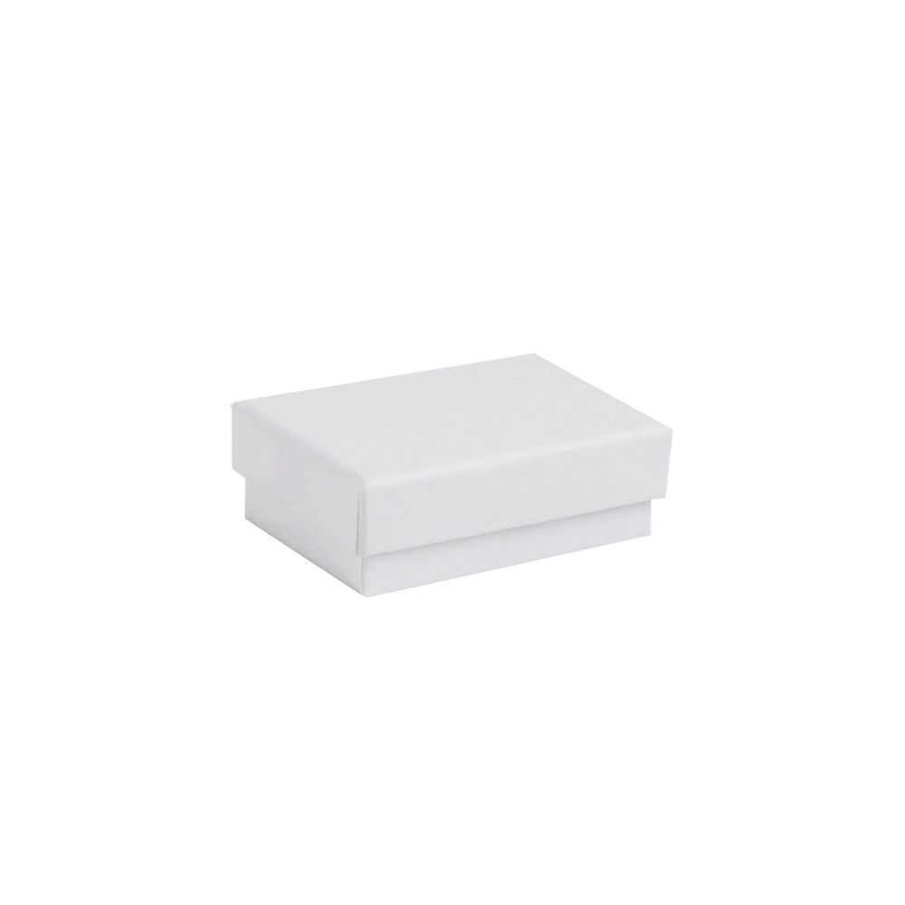 Essentials White Small Earring Jewellery Gift Box - Foam Insert