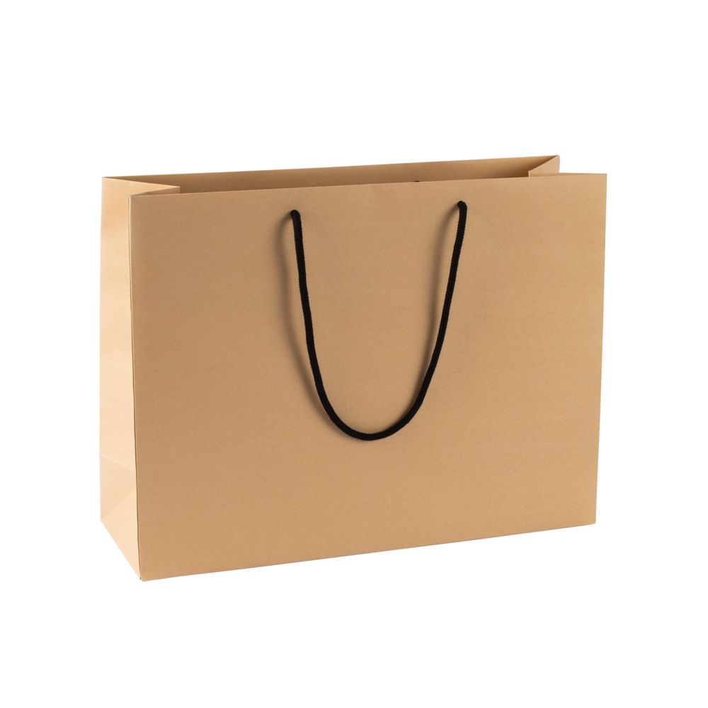 Extra Large Landscape Kraft Brown Paper Gift Bag With Rope Handles