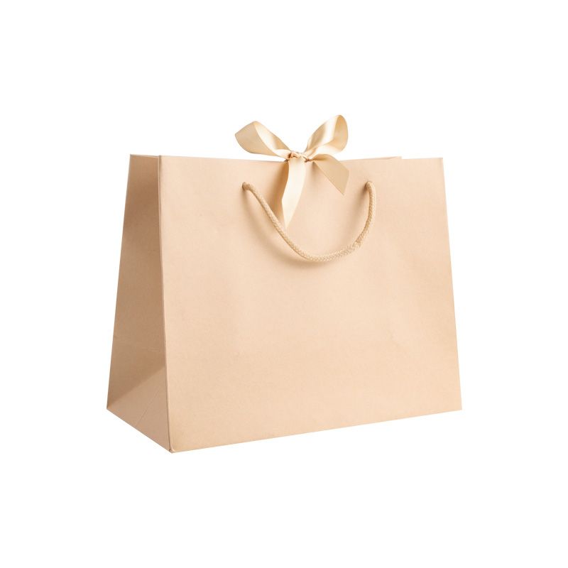Medium Landscape Kraft Gift Bag With Rope Handle and Ribbon