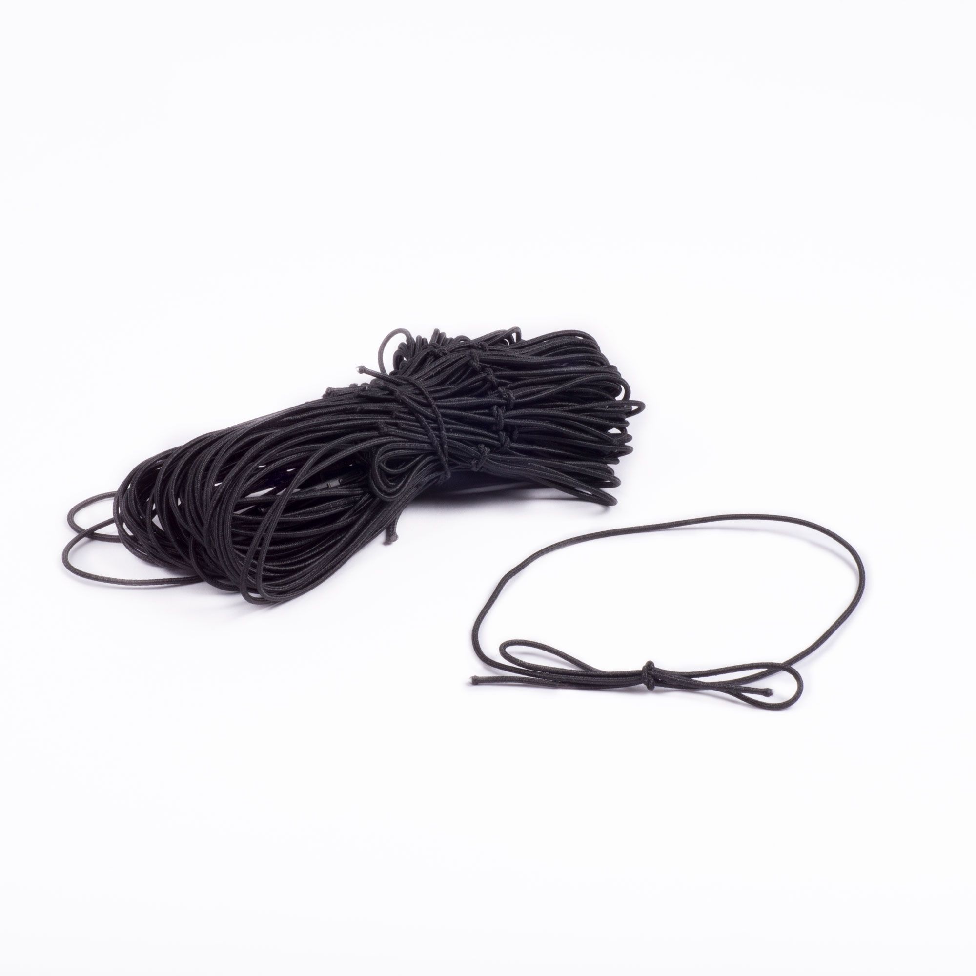 Black Bow Stretch Loops - Pack of 50 - 11cm-20cm
