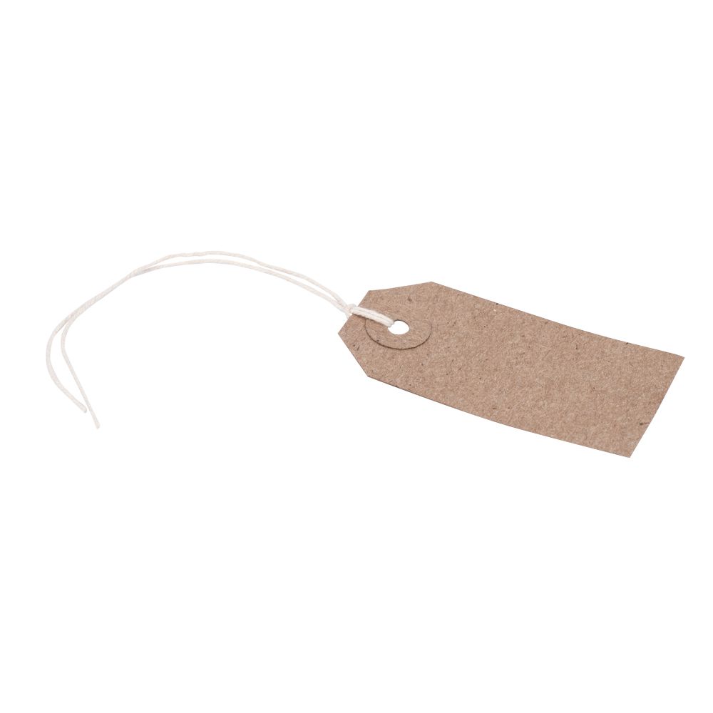 Plain Kraft Luggage Tags - Pack of 50