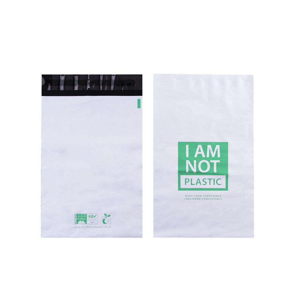 Medium 100% Compostable White Mailing Bag
