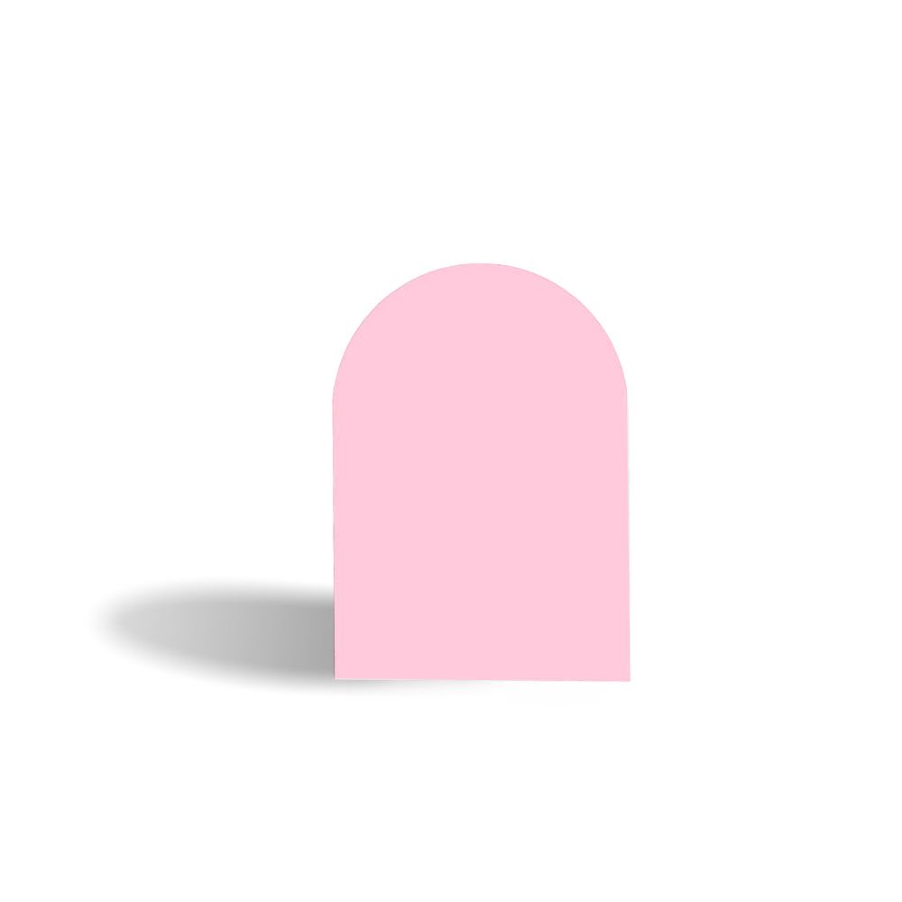 Plain Fondant Pink A6 Arch Note Card