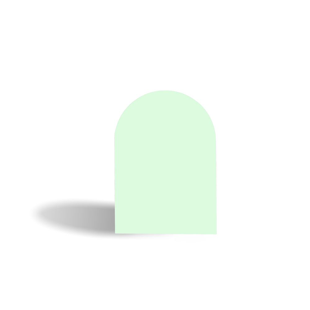 Plain Spearmint Green A6 Arch Note Card
