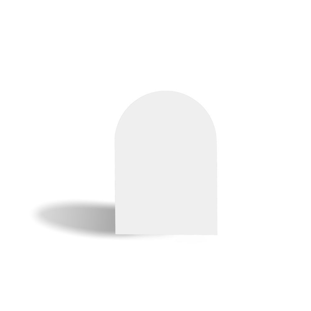 Plain White A6 Arch Note Card