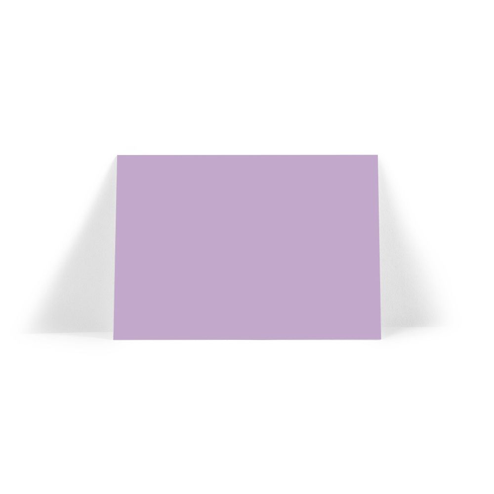 Plain Lilac A6 Note Card