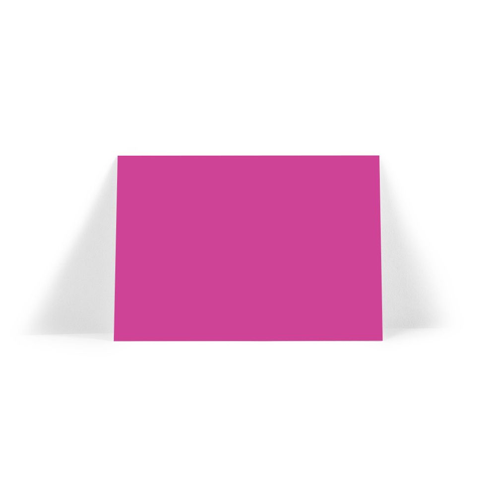 Plain Magenta Pink A6 Note Card