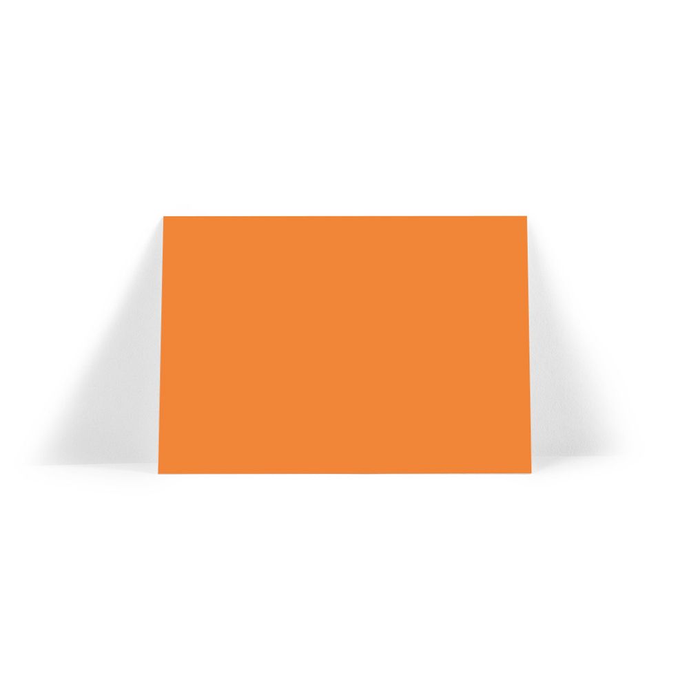 Plain Orange A6 Note Card