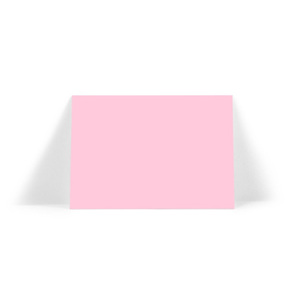 Plain Fondant Pink A6 Note Card