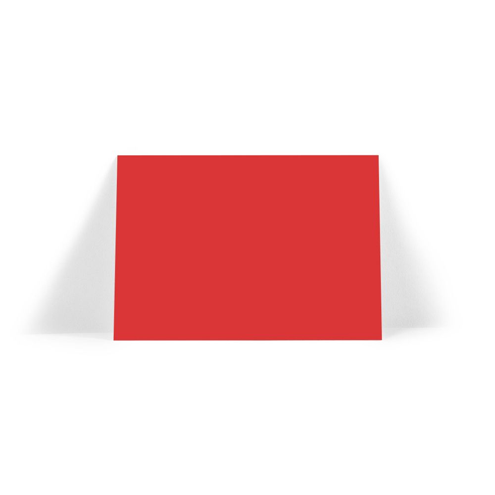Plain Red A6 Note Card