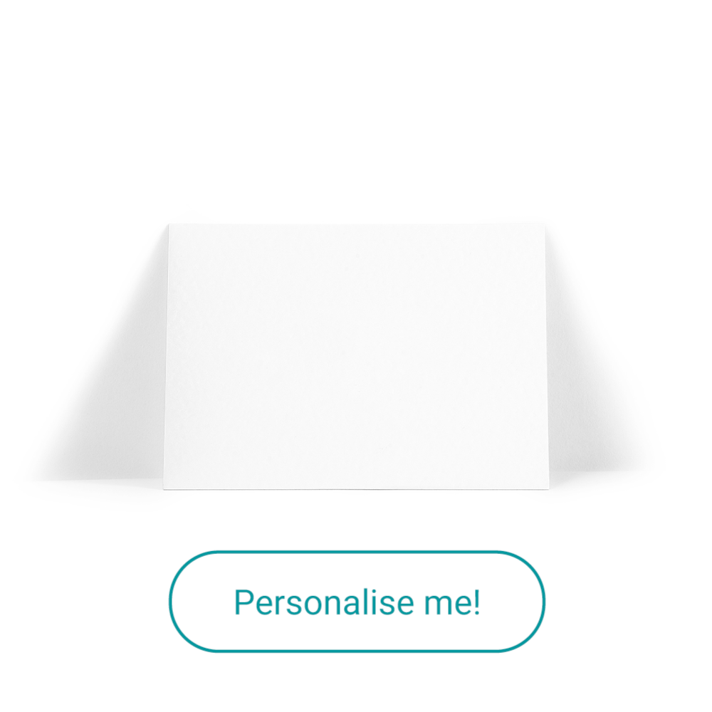 Plain White A6 Note Card