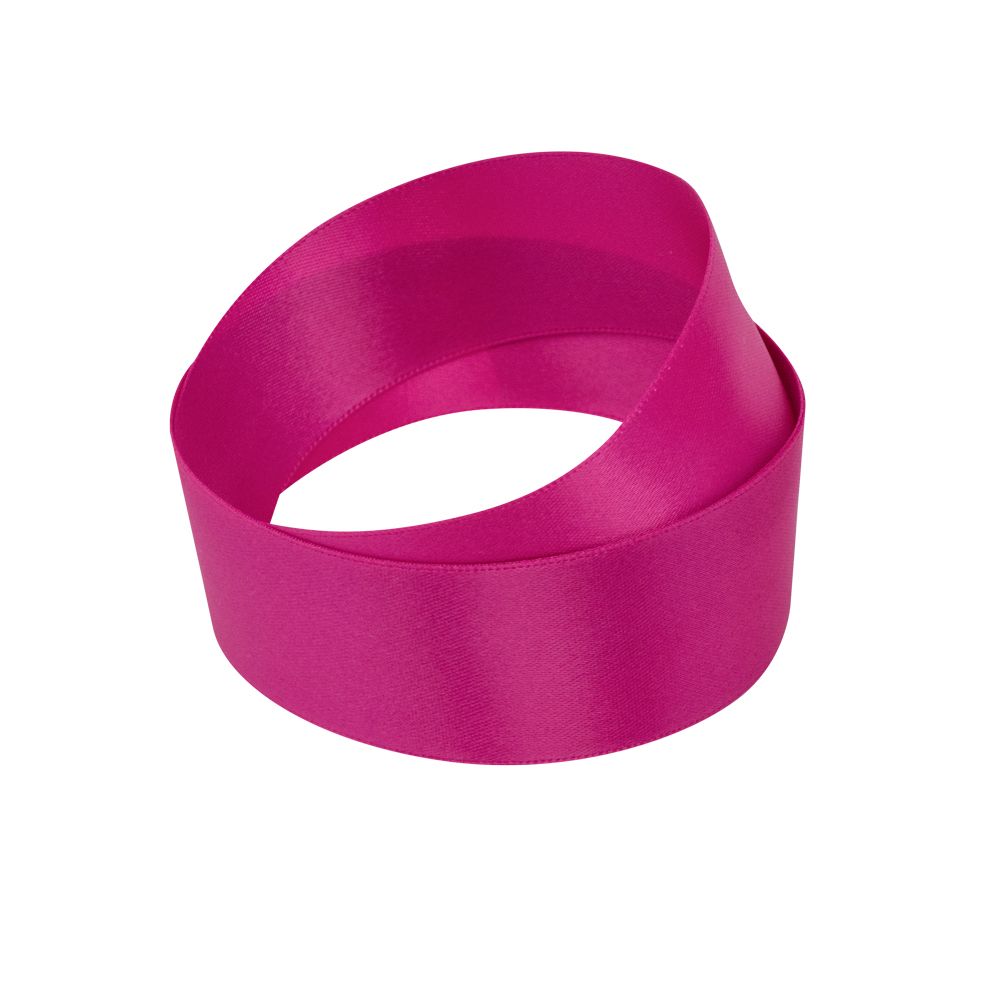 Hot Pink Recycled Double Sided Satin Ribbon 20 metres x 25mm