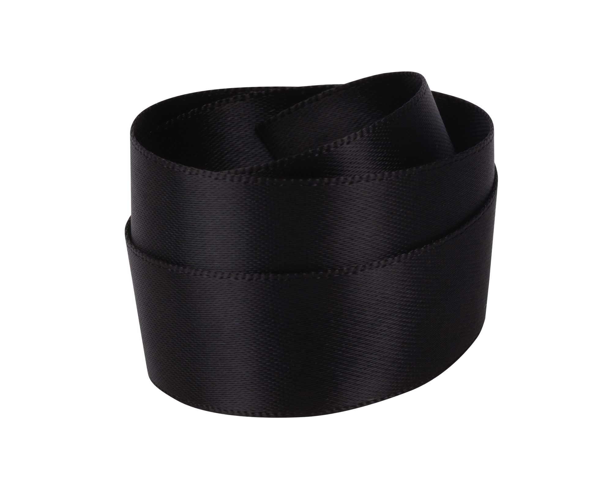 Black Recycled Double Sided Satin Ribbon 20 metres x 15mm