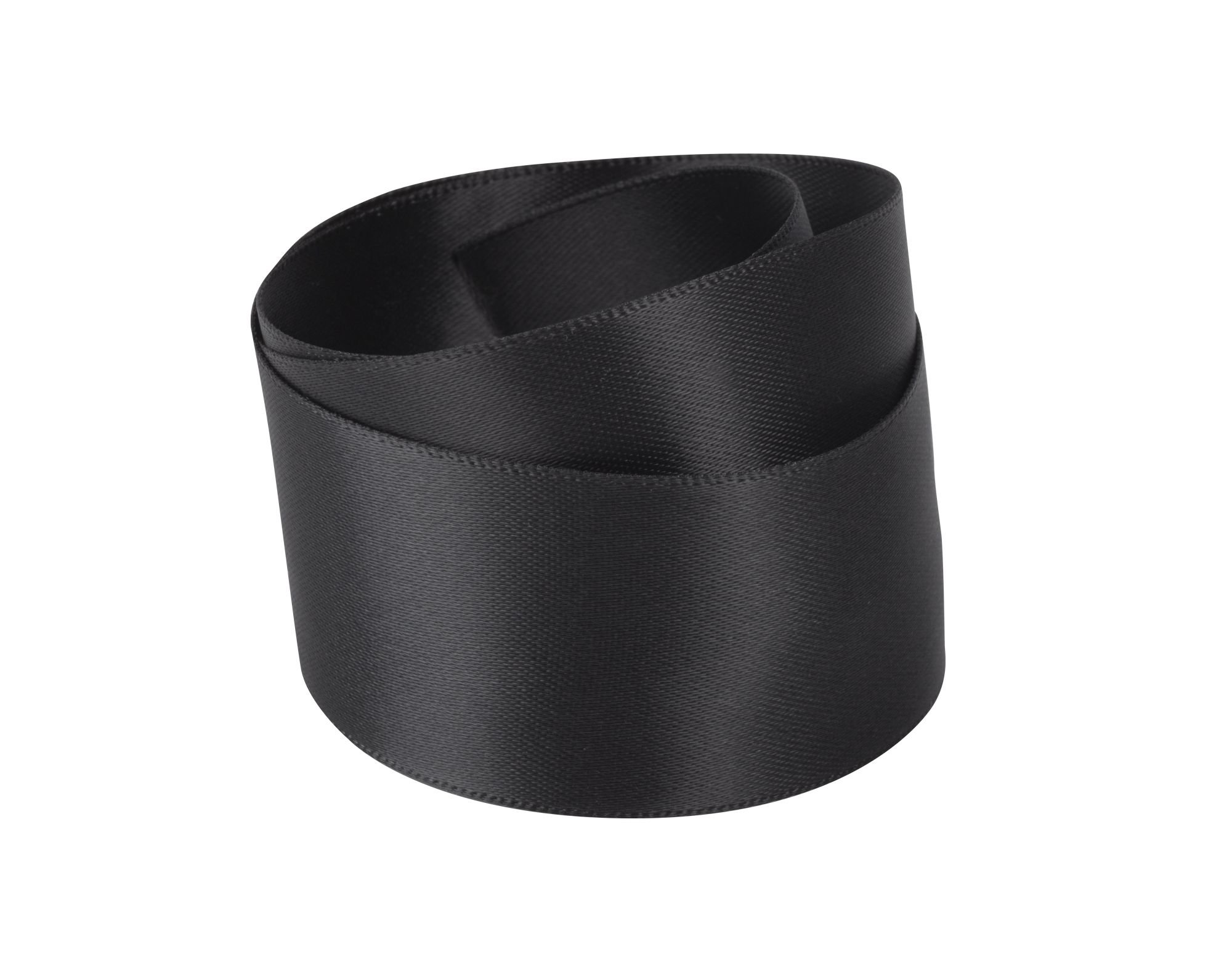 Dark Grey Recycled Double Sided Satin Ribbon 20 metres x 25mm